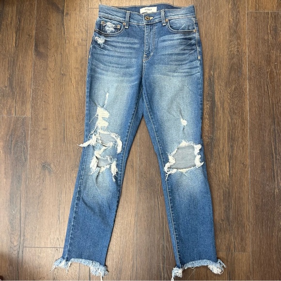 Pistola Monroe Split Raw Hem Skinny Jeans SZ 26/2 - Picture 4 of 7